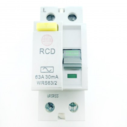 Wylex WRS63/2 63A 63 Amp 30mA RCD 2 Double Pole Circuit Breaker Type AC